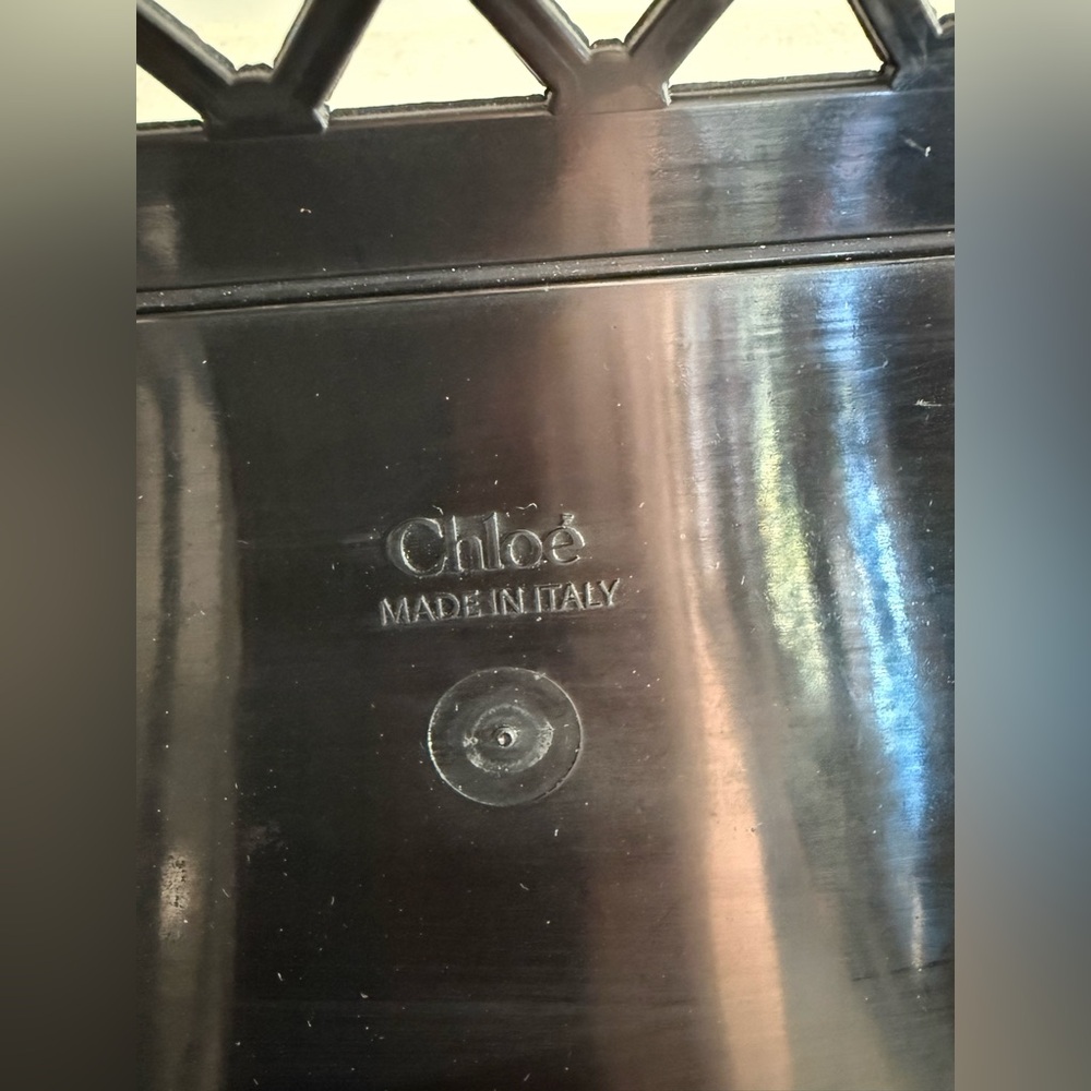 Chloe Cage Black Jelly Tote - Picture 9 of 12